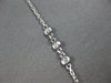 ESTATE 2.11CT DIAMOND 14KT WHITE GOLD ROUND GRADUATING BY THE YARD LOVE NECKLACE