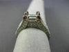 1.0CT DIAMOND 14KT WHITE GOLD SQUARE SEMI MOUNT SPLIT BAND ENGAGEMENT RING #1148