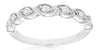 .22CT DIAMOND 14K WHITE GOLD 3D MARQUISE SHAPE FILIGREE DIAGONAL MULTI LEAF RING