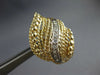 ESTATE LARGE .45CT DIAMOND 14K 2 TONE GOLD FILIGREE LEAF CLIP ON EARRINGS #27698