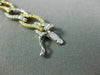 ESTATE WIDE 2.80CT DIAMOND 18K 2 TONE GOLD 3D CLASSIC MULTI WAVE TENNIS BRACELET