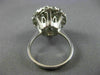ANTIQUE LARGE 1.20CT DIAMOND 14KT WHITE GOLD 3D FILIGREE ENGAGEMENT RING #26090