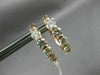 ESTATE 2.0CT DIAMOND 14KT ROSE GOLD 3D CLASSIC OVAL DOUBLE SIDED HOOP EARRINGS