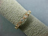ESTATE .59CT DIAMOND 14KT ROSE GOLD FILIGREE MILGRAIN ETERNITY ANNIVERSARY RING