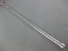 LARGE 5.79CT DIAMOND 18KT WHITE GOLD 3D CLASSIC SQUARE CHANNEL TENNIS BRACELET