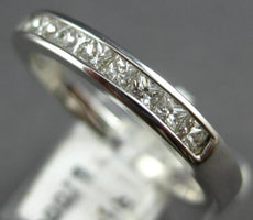 .40CT DIAMOND 14KT WHITE GOLD CLASSIC PRINCESS CHANNEL WEDDING ANNIVERSARY RING