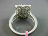 ESTATE LARGE 1.87CT DIAMOND 18KT WHITE GOLD 3D SQUARE CLUSTER ANNIVERSARY RING
