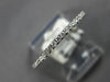ESTATE .18CT DIAMOND 18KT WHITE GOLD 3D CLASSIC SEMI ETERNITY ANNIVERSARY RING