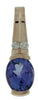 1.35CT DIAMOND & AAA TANZANITE 14KT ROSE GOLD OVAL & ROUND FUN FLOATING PENDANT
