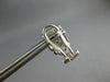 LARGE .90CT DIAMOND 14K WHITE GOLD 3D ROUND & PRINCESS SQUARE HANGING EARRINGS