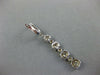 LARGE 2.33CT DIAMOND 14KT WHITE GOLD CLUSTER INVISIBLE JOURNEY HANGING EARRINGS