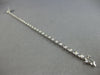 ESTATE 1.29CT DIAMOND 14KT WHITE GOLD 3D CLASSIC ROUND XO LOVE TENNIS BRACELET