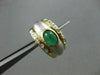 ESTATE .80CT DIAMOND & EMERALD 14KT YELLOW & WHITE GOLD CLIP ON EARRINGS #21748