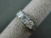 ESTATE 1.50CT DIAMOND 14K WHITE GOLD 3 STONE PAST PRESENT FUTURE ENGAGEMENT RING