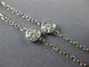 ESTATE 1.64CT DIAMOND 14KT WHITE GOLD 5 STONE DIAMOND BY THE YARD NECKLACE #380
