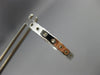 ESTATE 3.16CT DIAMOND 14KT WHITE GOLD DOUBLE SIDED HOOP HUGGIE EARRINGS #19210