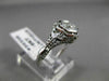 ANTIQUE .40CT OLD MINE DIAMOND 18KT WHITE GOLD 3D FILIGREE ENGAGEMENT RING 20335