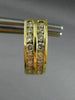 ESTATE 1.0CT DIAMOND 2 ROW HUGGIE 14KT YELLOW GOLD EARRINGS BEAUTIFUL!! #5246