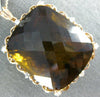 EXTRA LARGE 186.80CT DIAMOND & AAA SMOKY TOPAZ 14KT ROSE GOLD FILIGREE PENDANT