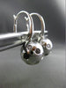 ESTATE 1.67CT BLACK & WHITE DIAMOND 14KT WHITE GOLD ETOILE LEVERBACK EARRINGS