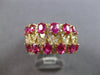 LARGE 3.62CT DIAMOND & AAA RUBY 14KT YELLOW GOLD CRISS CROSS INFINITY LOVE RING