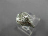ANTIQUE WIDE .15CT OLD MINE DIAMOND 18KT WHITE GOLD SQUARE ENGAGEMENT RING 26037