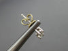 ESTATE .30CT DIAMOND 18KT WHITE GOLD 2 STONE SOLITAIRE HANGING EARRINGS #9446