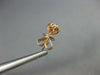 ESTATE SMALL .34CT DIAMOND 18KT ROSE GOLD CLASSIC FLOWER CLUSTER STUD EARRINGS