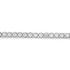 ESTATE LARGE 5.00CT DIAMOND 14KT WHITE GOLD 3D CLASSIC ROUND TENNIS BRACELET