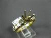 ESTATE .70CT DIAMOND 14KT 2 TONE GOLD FILIGREE SEMI MOUNT ENGAGEMENT RING #4953