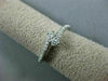 ESTATE .25CT DIAMOND 14KT WHITE GOLD 2 STONE CRISS CROSS SEMI ETERNITY LOVE RING