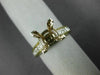 ESTATE .90CT DIAMOND 14KT 2 TONE GOLD PRINCESS SEMI MOUNT ENGAGEMENT RING #21106