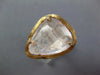LARGE 12.42CT DIAMOND & AAA PINK QUARTZ 14KT ROSE GOLD 3D TRILLION CUT FUN RING