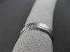 ANTIQUE WIDE 14K WHITE GOLD 3D FILIGREE ETERNITY WEDDING ANNIVERSARY RING #18941