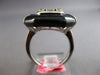 LARGE 1.67CT DIAMOND & BLACK ENAMEL 18K WHITE GOLD ROUND & BAGUETTE OCTAGON RING