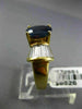 ESTATE WIDE 2.71CT DIAMOND & AAA OVAL SAPPHIRE 14KT YELLOW GOLD ENGAGEMENT RING