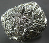 ESTATE EXTRA LARGE .54CT DIAMOND 14KT WHITE GOLD 3D MULTI BUTTERFLY LOVE RING