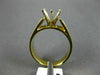ESTATE .68CT DIAMOND 18KT YELLOW GOLD 3D 2 ROW SEMI MOUNT ENGAGEMENT RING #21108