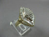 ESTATE LARGE 1.20CT ROUND & BAGUETTE DIAMOND 14K WHITE & YELLOW GOLD RING #22917