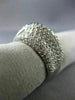ESTATE LARGE 2.68CT BLACK & WHITE DIAMOND 14K WHITE GOLD INFINITY LOVE KNOT RING