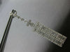 ESTATE EXTRA LARGE 4.72CT DIAMOND 18K WHITE GOLD 3D RECTANGULAR HANGING EARRINGS