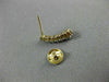 ESTATE .50CT DIAMOND 14KT YELLOW GOLD GRADUATING JOURNEY CURVE HANGING EARRINGS