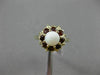 ANTIQUE 1.22CT AAA GARNET & OPAL 14K YELLOW GOLD FLORAL FLOWER FILIGREE FUN RING