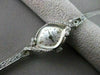 ANTIQUE .15CT OLD MINE DIAMOND 14KT WHITE GOLD BULOVA MARQUISE FACE WATCH #2198