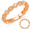 .54CT DIAMOND 14KT ROSE GOLD 3D ROUND & MARQUISE 3/4TH ETERNITY ANNIVERSARY RING