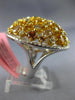 GIA LARGE 6.66CT MULTI COLOR DIAMOND 18K TWO TONE GOLD 3D FILIGREE COCKTAIL RING