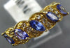 .99CT DIAMOND & AAA TANZANITE 14KT YELLOW GOLD MARQUISE & ROUND ANNIVERSARY RING