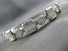 LARGE 4.44CT DIAMOND 18K WHITE GOLD MULTI SHAPE INVISIBLE SQUARE BANGLE BRACELET