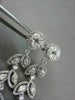 ANTIQUE 4.76CT DIAMOND MARQUISE & ROUND 14KT WHITE GOLD LEAF DROP EARRINGS 21686