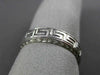 ESTATE 18KT WHITE GOLD 3D GREEK KEY FILIGREE WEDDING ANNIVERSARY RING #1516